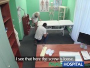 Preview 2 of FakeHospital Handy man gets to fuck nurse