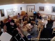 Preview 2 of Wicked - Couple has sex in public bathroom