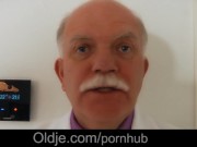 Preview 2 of Old moustached majordom serve fuck to mistress