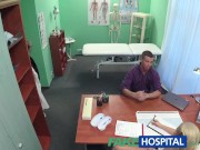 Preview 2 of FakeHospital Nurse sucks dick for sperm sample