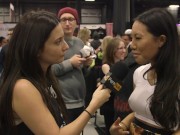 Preview 6 of Asa Akira & Cherokee D Ass at eXXXotica 2015 with Pornhub Aria PornhubTV