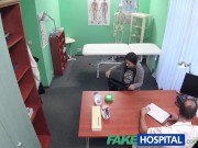 Preview 2 of FakeHospital Black haired student wants cock