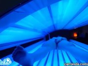 Preview 2 of teen latina gets caught rubbing her clit while using a tanning bed