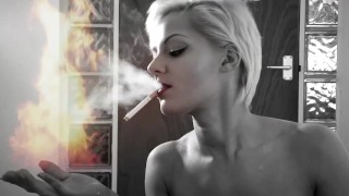 4K/ Sexy Young Babe Riley Rebel Smoking On Her Couch And Completely Ignoring You!