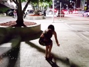 Preview 3 of Live Concert in Miami - Public pissing, upskirt, pussy, fucking & Creampie