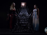 Preview 5 of Cersei and Margery Play the Lesbian Game on the Throne - Game of Bones SC5