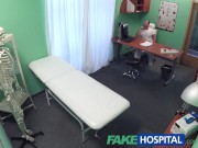 Preview 1 of FakeHospital Cute redhead rides doctor for cash