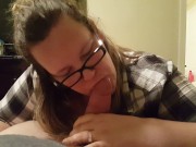 Preview 2 of Busty Cheating bbw sucks off neighbor