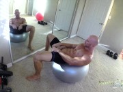 Preview 1 of SinsLife - Porn Stud Johnny Sins Jerks Off While Working Out