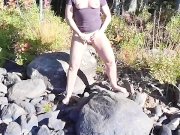 Preview 1 of SQUIRTING MILF OUTDOOR CAUGHT GIRL MASTURBATE AMATEUR ORGASM SQUIRT