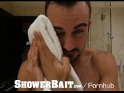 Preview 3 of ShowerBait - Mason Lear Catches Tryp Bates with Hard Dick