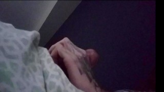Cumshot Slow-mo. stepBrother from out of town, while I stroke till cum