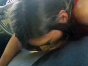 Preview 5 of Ex-Wife Swallows a HUGE Load - Public Carwash Blowjob