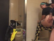 Preview 5 of Airport bathroom fuck!