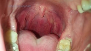 VERY sexy redhead's large open throat } Giantess Vore { Huge Mouth POV