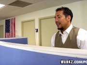 Preview 2 of WANKZ- JC Simpson Takes Enormous Cock At Lunch