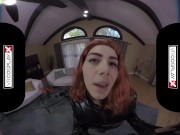Preview 1 of Avengers XXX VR porn Black Widow's Big Tits Take a HUGE COCK VRCosplayX.com