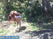 Preview 3 of Public Blowjob - Cutie Swallows Huge Load On The Side Of The Road