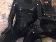Preview 5 of Watching TV in full latex total rubber enclosure