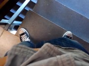 Preview 3 of Wanking in a public staircase