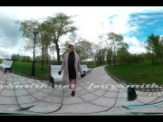 Preview 5 of Quick VR 360 flashing in public with Jeny Smith
