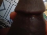 Preview 1 of spitting on my cock like a girl would suck blowjob...