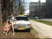 Preview 1 of teen gets anal fucked from taxi driver