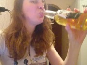 Preview 1 of My very first Pornhub upload, self fuck with beer bottle