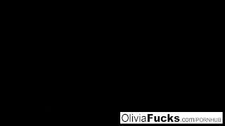 Christmas masturbation with busty blonde Olivia