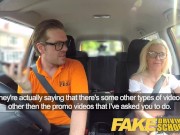 Preview 1 of Fake Driving School Stunning blonde gets deep internal creampie on first le