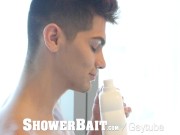 Preview 1 of ShowerBait Shower fuck with Str8 Jay Montez and Alex Mecum