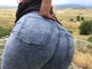 Preview 2 of Public naked twerking tease with my ass in your face!