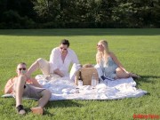 Preview 1 of Ashley Fires, Anya Olsen - Family Picnic Part 1