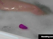 Preview 1 of Naughty Housewife Shanda Fay Gives Foot Job with Pink Toes!