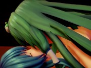 Preview 5 of [MMD] Sanae and Tenshi pregnancy challenge