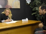 Preview 1 of Loan Officer AJ Applegate Makes The Applicant Lick Her Asshole For a Loan