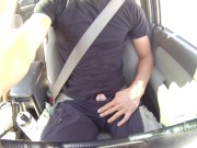 Preview 1 of Squirting piss in public while driving and hiking