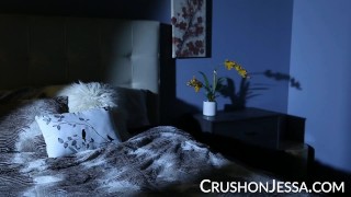 CrushGirls - Jessa Rhodes masturbates in bed