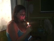 Preview 1 of Wife inhalesfatcigar for full hdvideo missinhale@yahoo.com