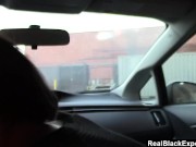 Preview 1 of RealBlackExposed - Sex on a car's backseat is always more exciting
