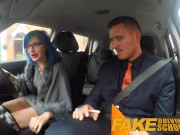 Preview 1 of Fake Driving School Sexy emo gets her ass pounded and throat fucked