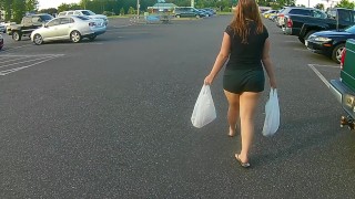 at the Grocery Store W/ Thick Redhead PAWG Velvet Diablo -NO SEX-