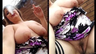 Smoking for Lovers Pussy and Tits - ALHANA WINTER - Twitter VLOG 2017.04.12