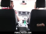 Preview 4 of 🔥❤️FamilyDick - Muscle bear stepdad fucks boy in car for smoking