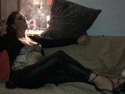 Preview 4 of Leather pants smoking