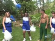 Preview 1 of BBW CHEERLEADER GETS FUCKED BY THE POOL