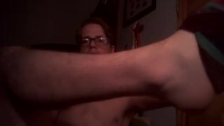 Taking Off Socks After A Long Day And Cumming