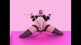 Nier Automata 2B Tease 4K VR [Animation by Likkezg]