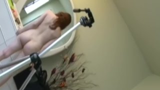 Ginger amateur paddling oldmans balls