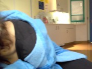 Preview 4 of Hospital visitors give a quick blowjob, horny teen.